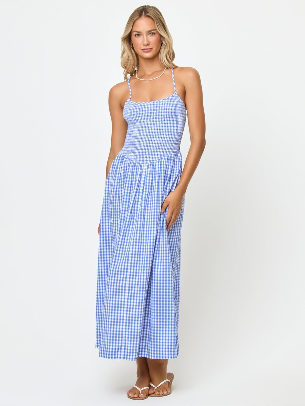 L*Space Misha Midi in Morning Gingham XS - Picture 3 of 11